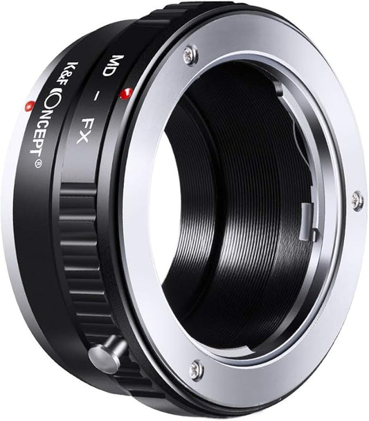 K&F Concept MD Minolta MD MC Rokkor Lens to Fujifilm FX Mount Camera Adapter,MD to FX Lens Adapter for Fuji X-Pro1 X-Pro2 X-E1 X-E2 X-M1 X-A1 X-A2 X-A3 X-A10