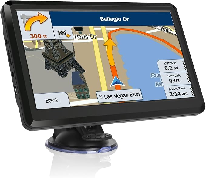 Car GPS Navigation GPS Navigation for Truck & RV & Car, Driver Alerts, Turn-by-Turn Directions, 2025 Map with Free UpdateMap