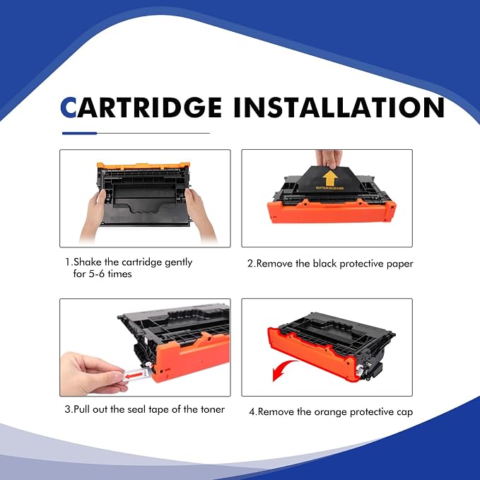 CF237A 37A Black Toner Cartridge 2-Pack Compatible for HP 37A Toner Cartridge 37X CF237X for HP LaserJet Enterprise M607 M608 M607n M607dn M608n M608dn M608dh M608x M609 M631 M632 M633 Series Printer
