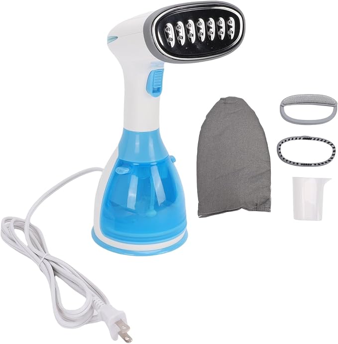 Diydeg Handheld Steam Iron, 1100W Portable Fa Wrinkles Remover with 280ml Detachable Water Tank and Stainless Steel Nozzle, for Home Travel Business Trip (US Plug)