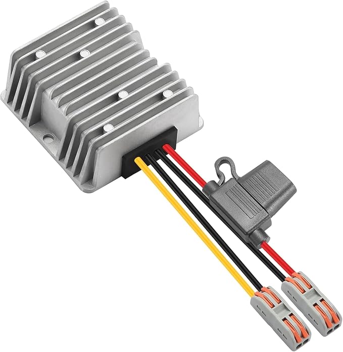 9-32V to 12V 10A 120W Waterproof DC-DC Buck Converter | Step Down Module for Automotive, LED Lights, Construction Sites, Tools