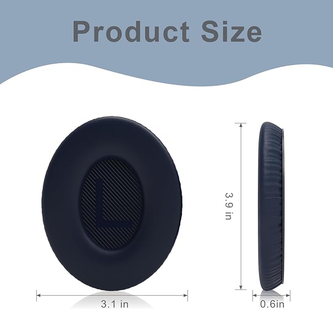 Replacement Ear Pads for Bose QC35, EarPads for Bose QuietComfort 35 / Quiet Comfort 35 II Wireless Over-Ear Headphones, Blue