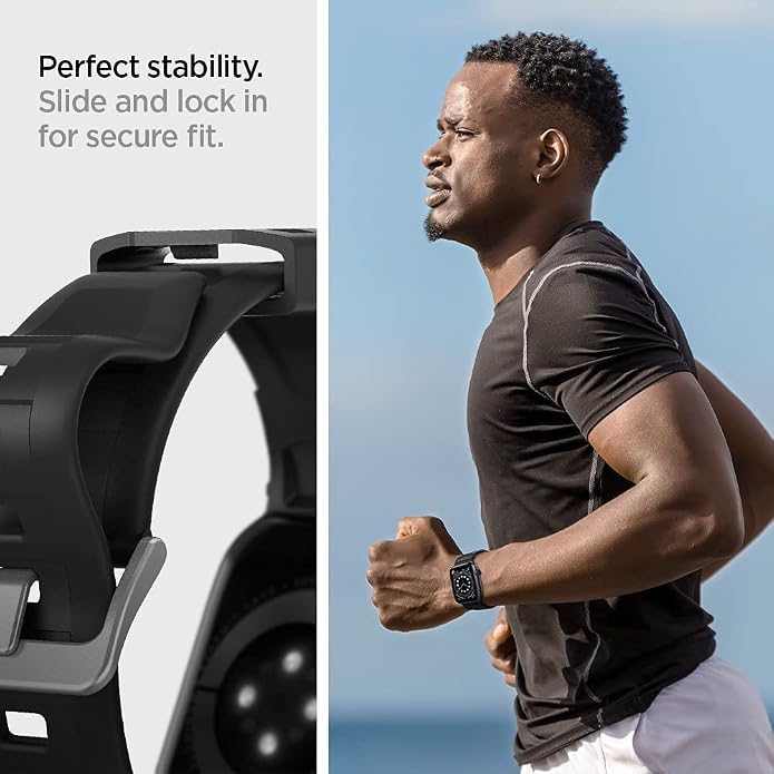 Spigen Rugged Band Designed for Apple Watch Band Compatible with Ultra 3/2/1 49mm, Series 11/10 46mm, 9/8/7 45mm, SE2/SE/6/5/4 44mm, 3/2/1 42mm