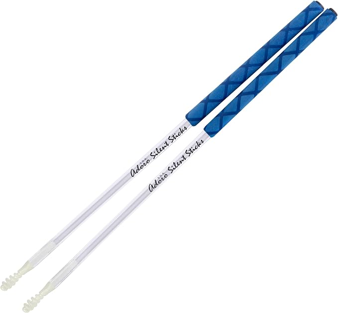 Adoro Silent eSticks - Quiet Drum Sticks for Electronic Drum Set & Drum Pad - Drumsticks that Reduce the Loud Contact Noise and Protects Pads at the same time - SSE (1 Pair)
