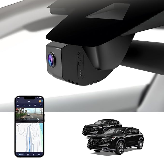 Single Channel 4K Dash Cam for Acura ADX 2025-2026, OEM-Style, 4K Image, Built-in WiFi & APP, Loop Recording, G-Sensor, Night Vision, Easy to Install, 64GB Card