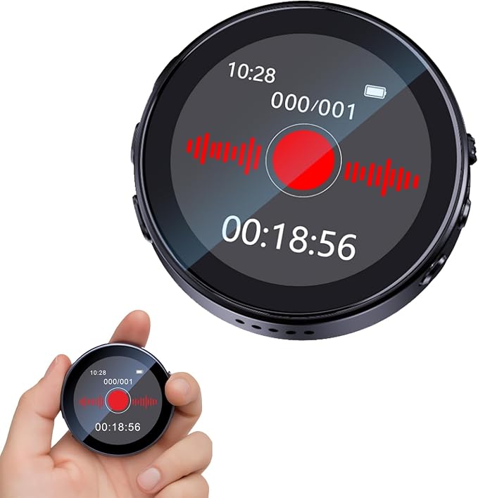 128GB Voice-Activated Recorder | AI Noise Reduction, Playback