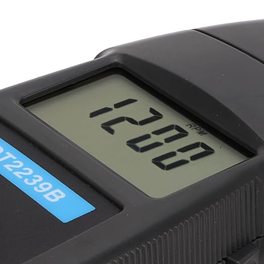 FILFEEL DT2239B LCD Digital Stroboscope Handheld Flash Tachometer Non Stroboscope 60-19,999RPM