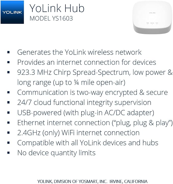 Smart Siren Alarm, Loud 110 dB, Wireless Security Siren for Home Security/Intrusion/Burglar, Panic Alerts, Audible Alerts, Remote Control, Alexa, Google, Home Assistant, IFTTT - Hub Included