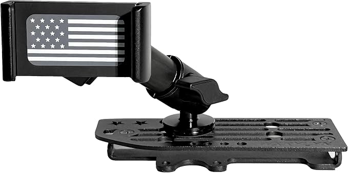 WXRYLYN All Metal J eep Wrangler Phone Mount for 2024+ J eep Wrangler JL 4xe Gladiator| Full Metal Dash Phone Mount Phone Holder for iPhone 17/16 & Android | OEM Screw Hole Installation
