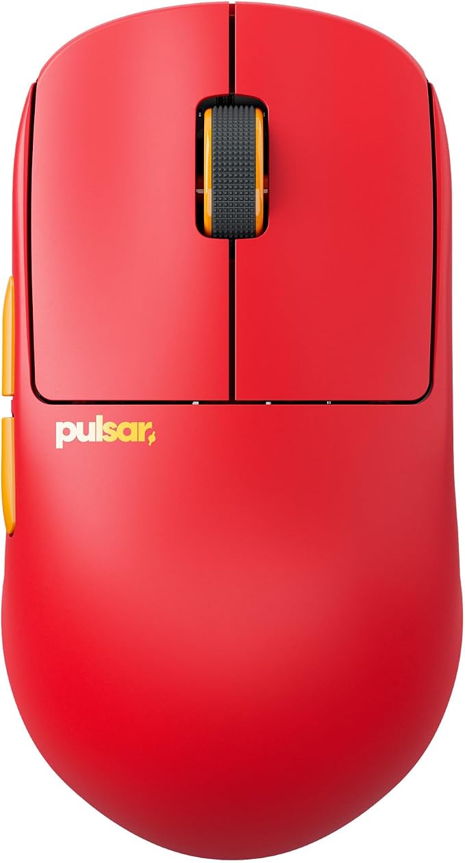 Pulsar Gaming Gears X2H Crazylight Wireless Gaming Mouse, Ultra Lightweight 1.51 oz (43g), Optical Switch, 32000 DPI, 750 IPS, XS-1 Sensor, 8k Compatible (Medium, Wildscape Volcano)