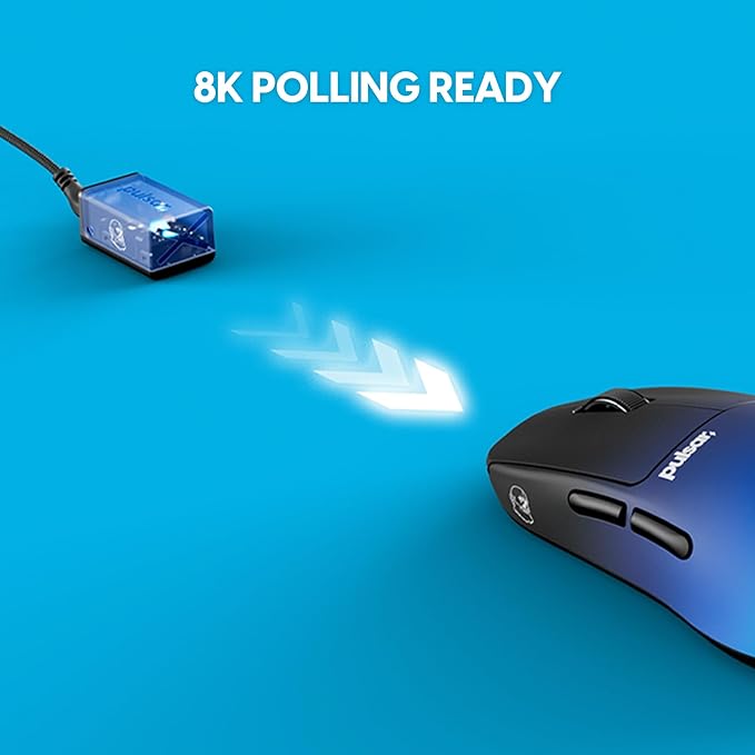 Pulsar Gaming Gears X2H Crazylight Wireless Gaming Mouse, Ultra Lightweight 1.30 oz (37g), Optical Switch, 32000 DPI, 750 IPS, XS-1 Sensor, 8k Compatible (Mini, BadSeedTech Edition)