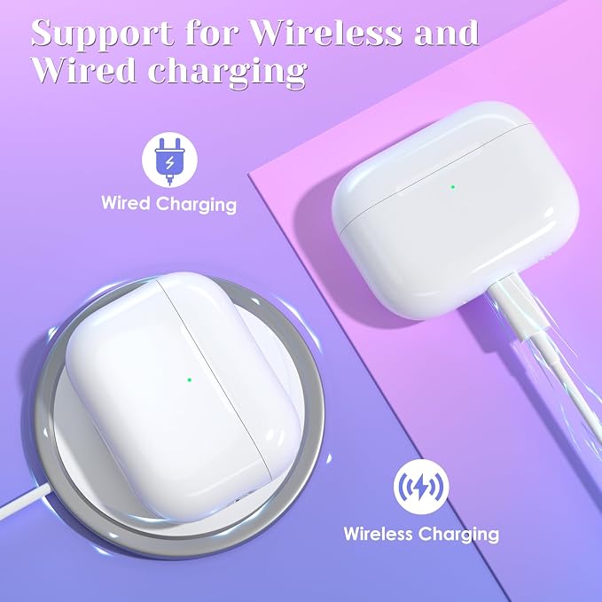 Compatible for AirPods Pro 3 Gen Wireless Charging Case, Type C Charging Port Charging Case for AirPod Pro 3 Charging Case with Bluetooth Touch Sensing