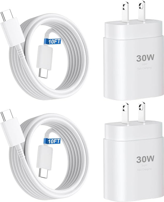 iPhone 17 16 15 Charger Fast Charging,30W USB C Charger Type C Charger Phone Chargers iPhone&10 Ft Long USB C to C Cable Fast Charging Cord for iPhone 17 Air/17 Pro/17 Pro Max/16 15 Pro Max Plus,iPad