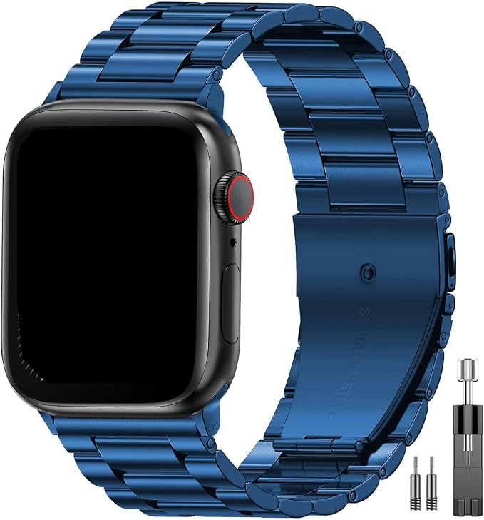 EPULY Metal Band Compatible with Apple Watch Bands for Men 49mm 46mm 45mm 44mm 42mm 41mm 40mm 38mm, Business Stainless Steel Strap for iWatch Bands Series 11 10 9 8 7 6 5 4 3 2 1, SE3 2 1, Ultra3 2 1