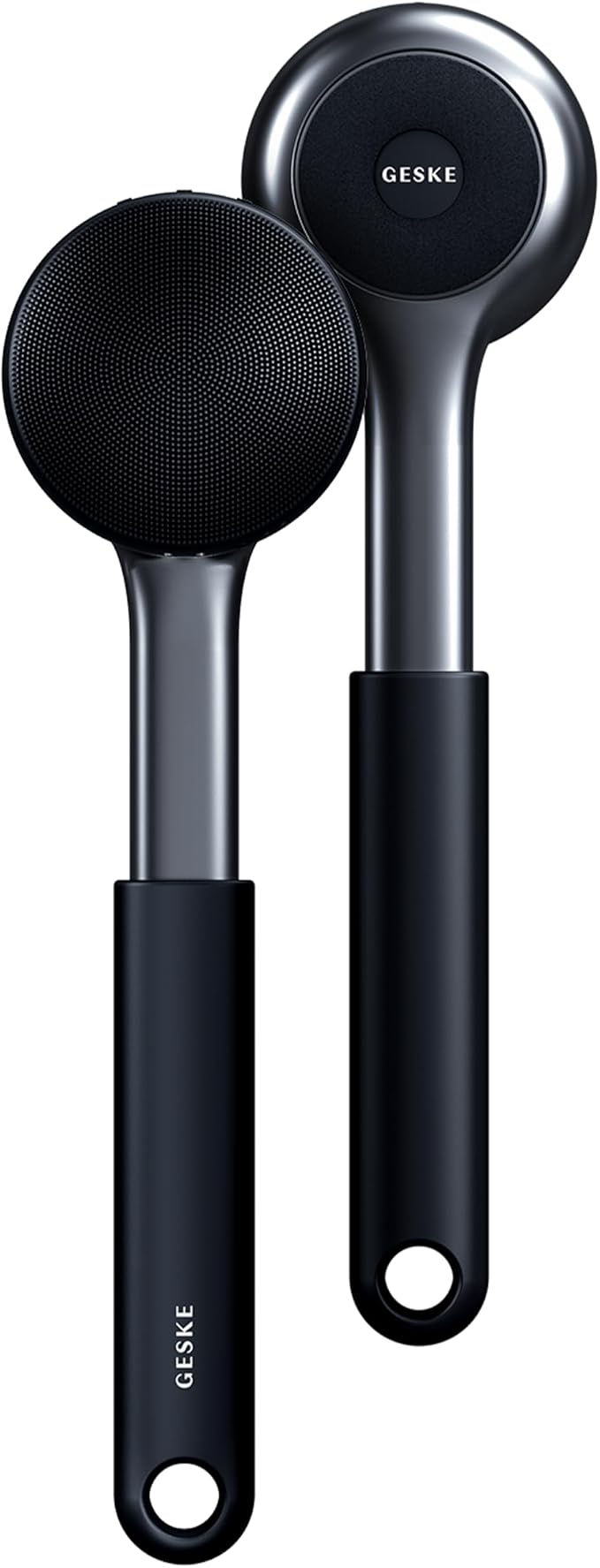 GESKE Sonic Full-Body Brush & Intensive Exfoliator | 8 in 1 | Electric Body Cleansing Brush | With SmartSonic Pulsations | Deep Cleansing, Exfoliation, Massage | Extendable Handle | Rough Skin Remover