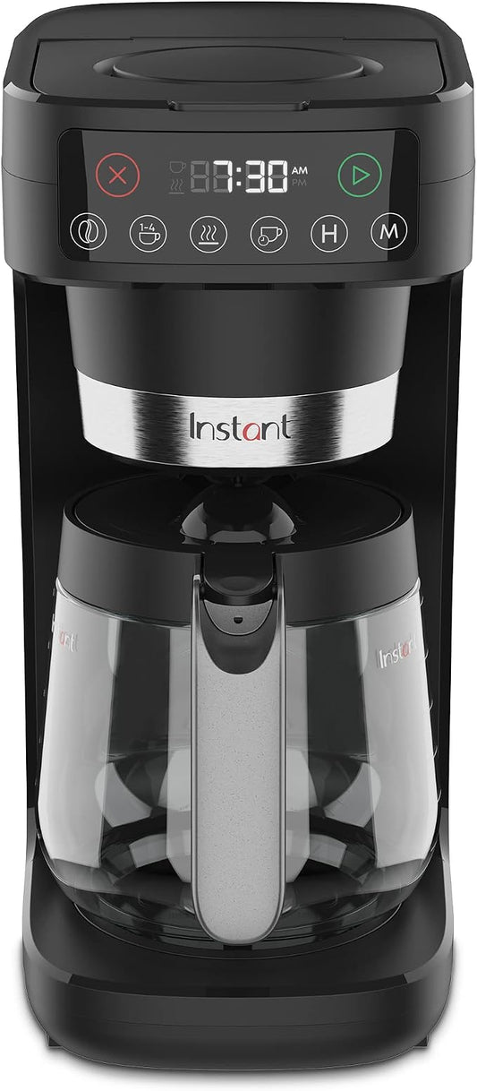 Instant Infusion Brew Plus 12 Cup Drip Coffee Maker, From The Makers of Instant Pot, with Adjustable Brew Strength, Removable Water Reservoir, and Warming Plate with 3 Temperature Settings, Black