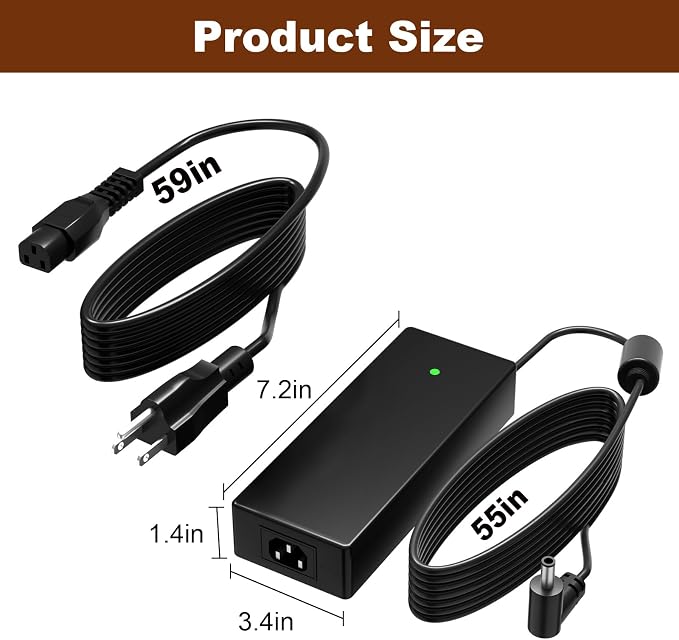 Uacc-Adapter-AC-210W, 54V 3.9A Power Adapter Compatible with Networks UniFi XG 6 PoE (Model US-XG-6POE) 6/8 Port switches Power Cord Charger