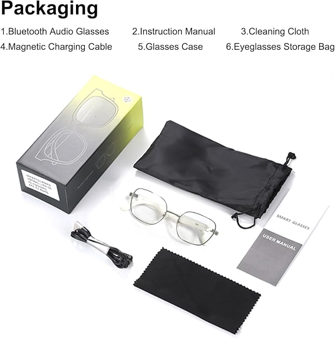 Smart Glasses for Women–Bluetooth Glasses with Photochromic Lenses | Open-Ear Audio, Built-in Mic & Speaker, IP54 Waterproof, Wearable Tech Glasses for Seamless Indoor & Outdoor Wear