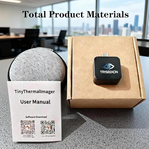 HT9606-HK Mobile Thermal Imager, 96×96 UHD Infrared, ±2°C Precision, Supports Android, high Cost-Performance Thermal Imaging Camera | Ideal for home energy leak detection, car diagnostics, HVAC inspection, electrical troubleshooting & DIY repairs