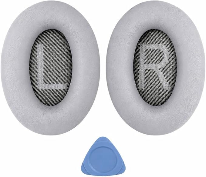 Replacement Ear Pads for Bose QuietComfort 35 (QC35) & Quiet Comfort 35 II (QC35 ii) Headphones, Soft Protein Leather Ear Cushions with Noise Isolation, Memory Foam, Extra Durability