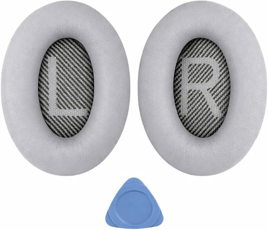 Replacement Ear Pads for Bose QuietComfort 35 (QC35) & Quiet Comfort 35 II (QC35 ii) Headphones, Soft Protein Leather Ear Cushions with Noise Isolation, Memory Foam, Extra Durability