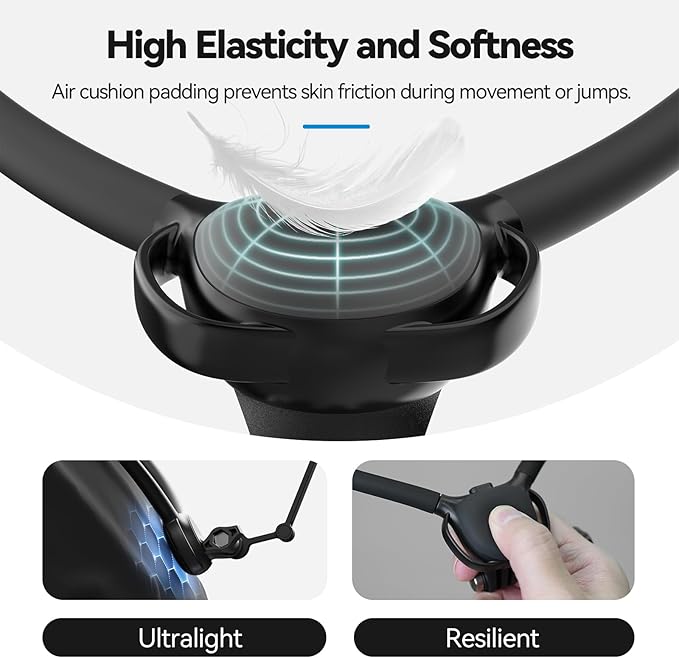 TELESIN Neck Mount SE 2.0 with Air Cushion, Adjustable Chest Strap and Neck Mount for Hands-Free POV Vlogging for GoPro Hero 13/12/11/10/9, Insta 360 X5/X4/Ace Pro 2 / Osmo 360 Nano Action 6/5 Pro/4/3
