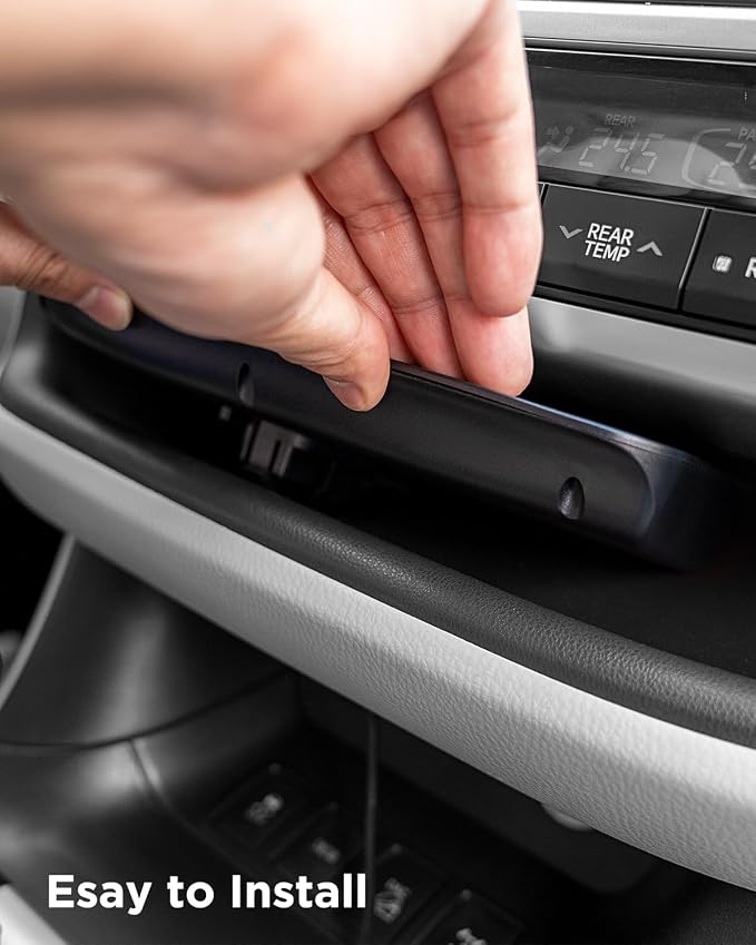 CarQiWireless Wireless Charger for Toyota Highlander Accessories 2014-2019 2018 2017 2016 2015, Center Console Organizer Wireless Phone Charging Pad for 2015 2016 2017 Toyota Highlander Accessories