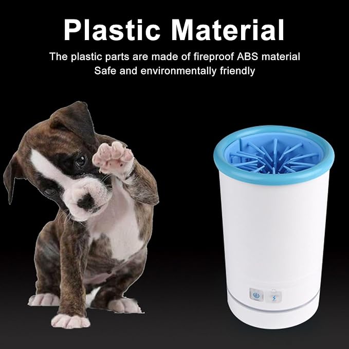 Automatic Dog Washer, Portable Electric Pet Foot Cleaner with Soft Silicone for Small Medium Dogs Cats, USB Charging, Compact Design