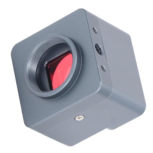 USB Microscope Camera, 4K 8MP Digital Electronic Eyepiece with 0.5X Zoom Lens for Industrial and Hobbyist Use Aluminum Alloy