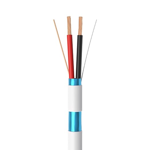 Cables Direct Online 500ft Stranded 18/2 Alarm CCA Shielded Cable for Low Voltage LED, Burglar System, Fire Detector, Security Station, Door Bell, 18AWG 2 Conductors Wire