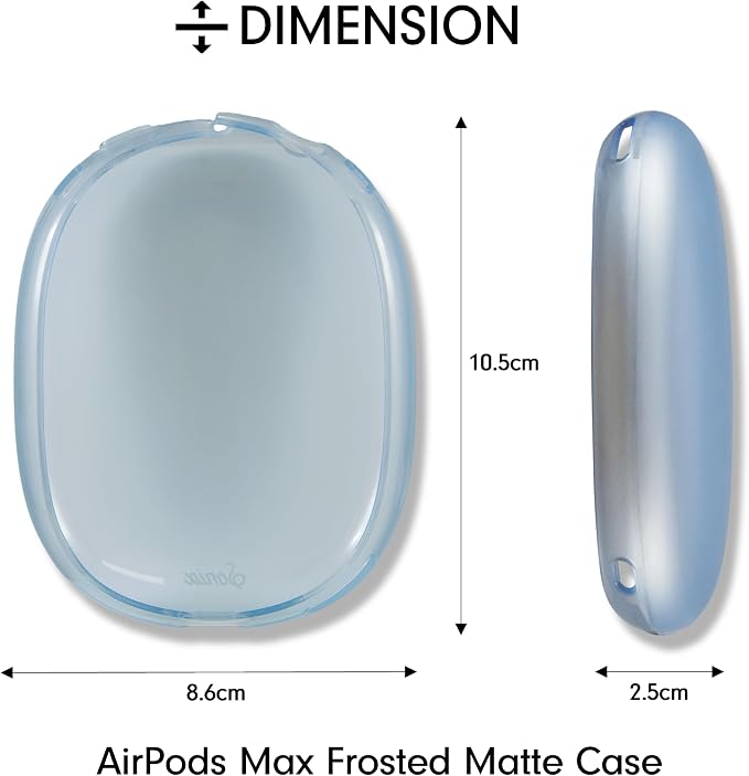 Sonix Protective Case for AirPods Max 2 & 1 | Headphones Cover | Frosted Matte Light Blue