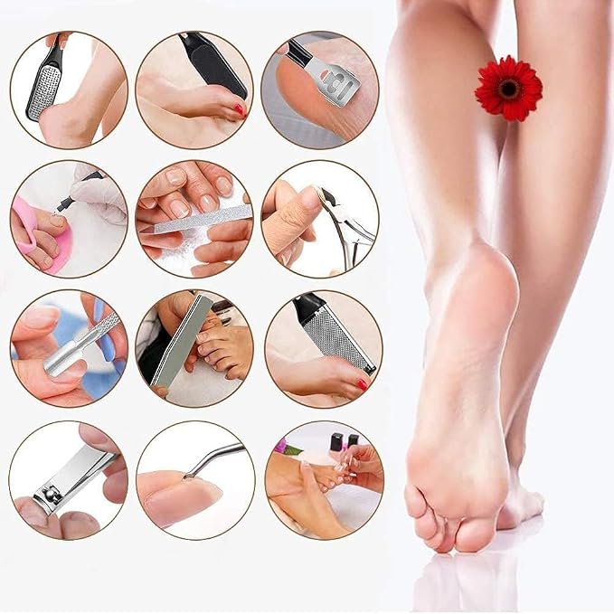 Electric Callus Remover for Feet (with Vacuum Cleaner), Rechargeable Foot Callus Remover Pedicure Tools Foot File, Professional Foot Care Kit Deadskin Remover with 3Heads&2Speed,LCD Display-Pink