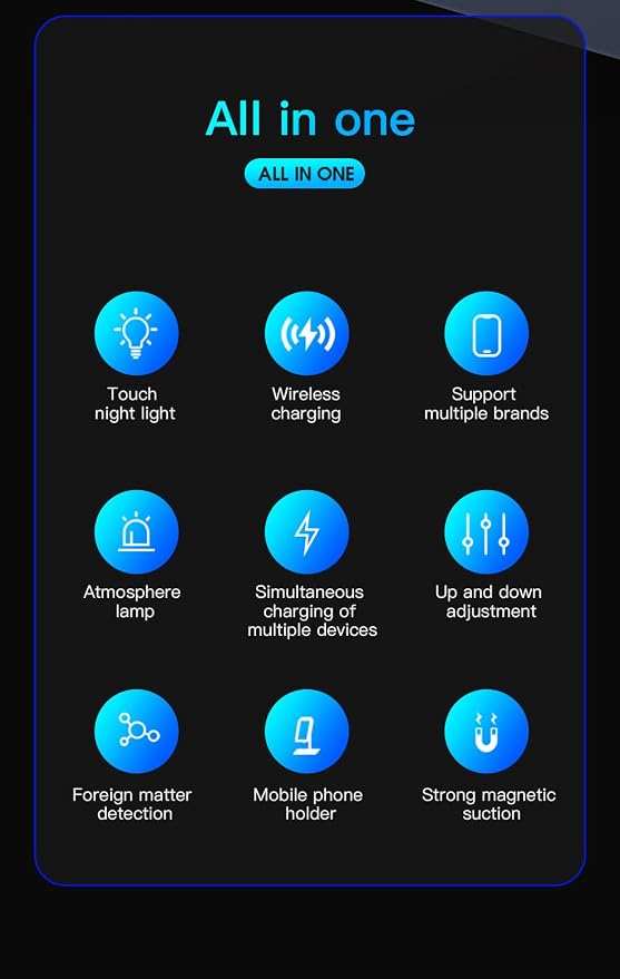 Tron 3 in 1 Foldable Magnetic Wireless Charger - Travel Charging Pad Dock for IWatch iPhone 16 15 14 13 12 Pro Max Plus & Earbuds