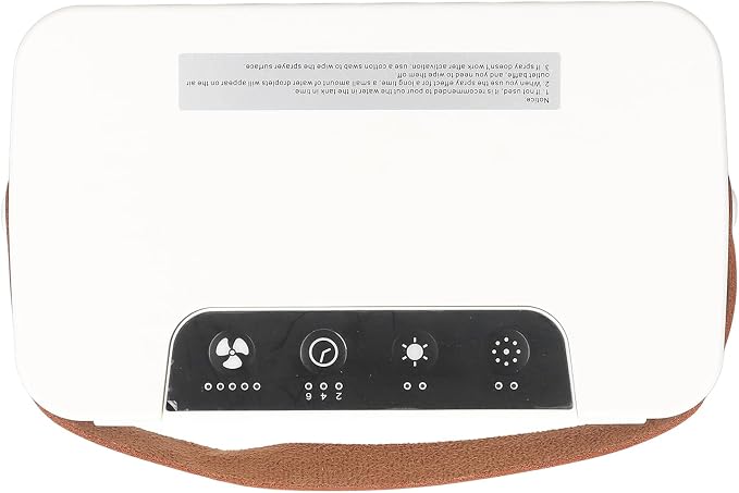 Portable Air Conditioner 2-in-1 Cool Mist Humidifier with 5 Speeds Fan 7 LEDs 680ml Tank USB Desktop