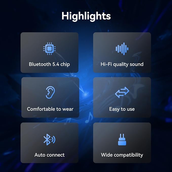 KBEAR BT15 PRO IEM Bluetooth Adapter,5.4 Bluetooth 5.4 TWS Module 2PIN Plug for Moondrop CHU II/Aria/Blessing,KZ ZST/AS10 /ZST-X/ZSR/ES4/EDC,for Truthear Hexa/Zero(2 PIN)