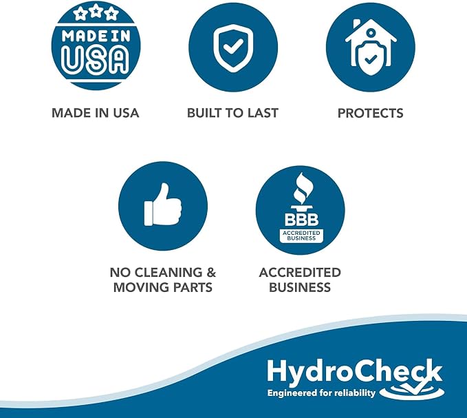 Automatic Water Shut Off System - Smart Leak Detection Device - Commercial Moisture Sensor Alarm - High Amp Load for Buildings & Office Space (Wiring Sold Separately)
