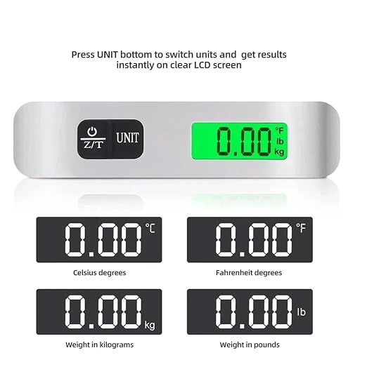 Luggage Weight Scale, 3pcs Mini Portable Digital LCD Display Electronic Portable Scale Travel Luggage Weighing Duffel Bag 110lb/50kg Weight Balance Tool,for Travel(Webbing Belt)