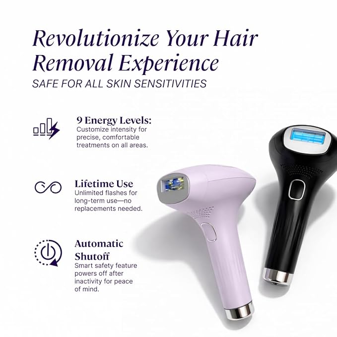 MICHAEL TODD Beauty - Lumos Laser IPL Hair Removal for Women and Men, 50°F Coolmax Technology, 999,999 Flashes, 3 in 1 w/Skin Sensor for Nearly Painless, Permanent Hair Removal