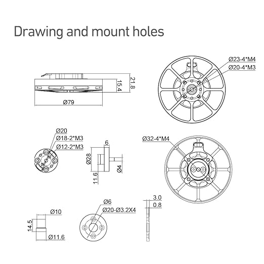 MAD 7005 EEE 115KV 230KV Brushless Drone Motor for Agricultural Drone (115KV)