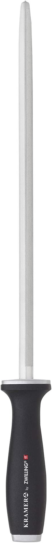 KRAMER by ZWILLING 12-inch Double Cut Honing Steel with Plastic Handle