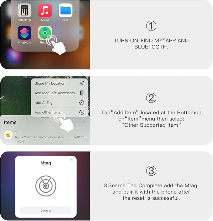 Mini GPS Tracker for Vehicles,Real Time GPS Car Tracker Work with Apple Find My(iOS Only),No Monthly Fee Anti-Theft Car Tracker with Magnetic Case (Black,1PCS)