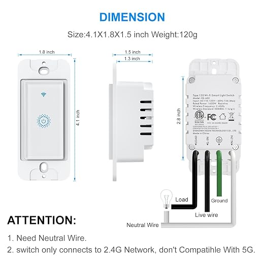 Milfra Smart Switch, Smart Light Touch Switch 2 Gang, Double Smart WiFi Light Switches, Smart Switch 2 Gang Compatible with Alexa and Google Home, Neutral Wire Needed, No hub Required (2Gang)
