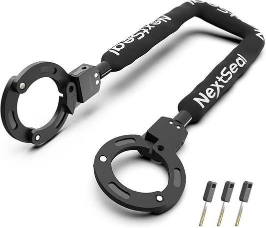 Electric Scooter Lock, High Security Scooter Lock, Keyless Locking, 35.5inch Anti Theft Bike Chain Locks with Key, Bicycle Accessories for Scooters, Bike, Fence