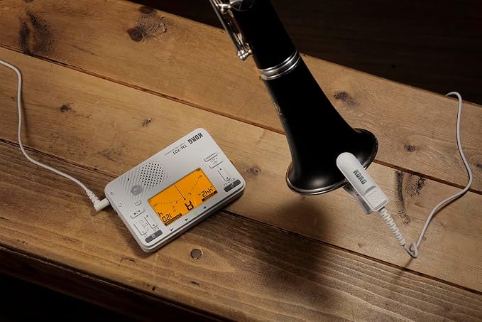 Korg TM-70 Handheld Tuner-Metronome Combo Pack White