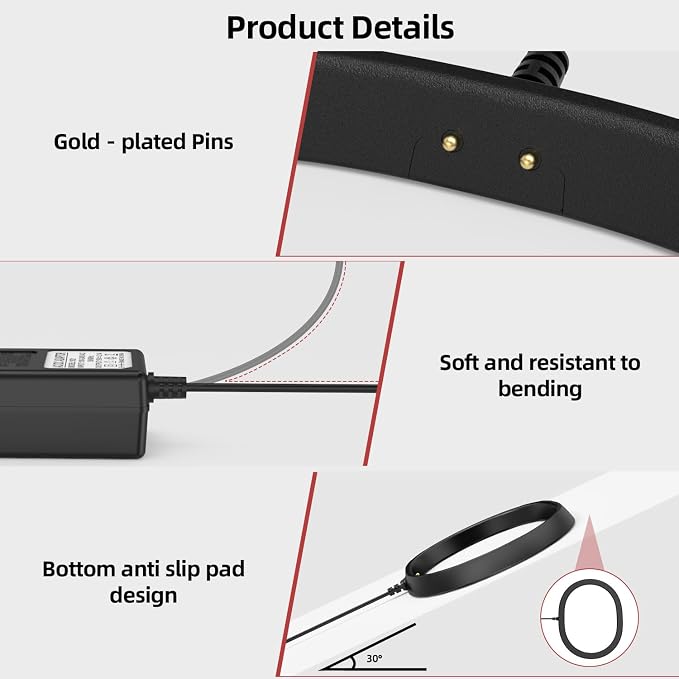 Charger Base for Sonos Move Speaker (Gen 1 & Gen 2), Replacement Charging Adapter Compatible with Sonos Move 1/2
