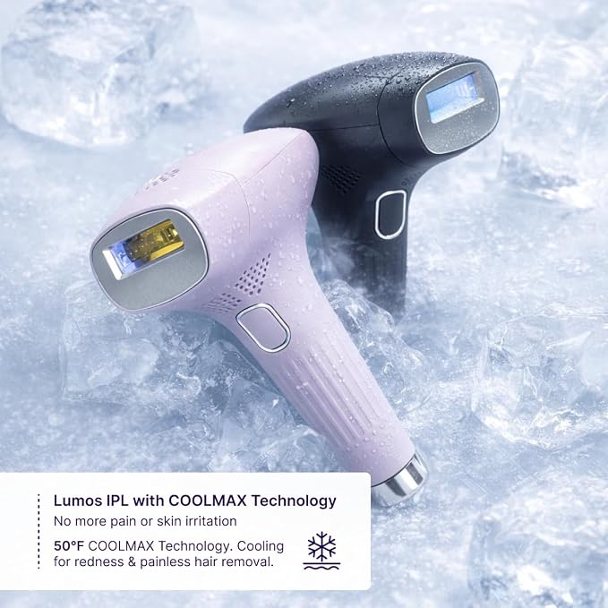MICHAEL TODD Beauty - Lumos Laser IPL Hair Removal for Women and Men, 50°F Coolmax Technology, 999,999 Flashes, 3 in 1 w/Skin Sensor for Nearly Painless, Permanent Hair Removal