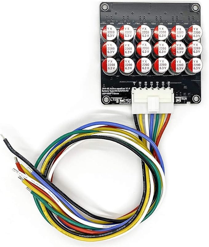 4S 5S 6S 5A Capacitor Active Equalizer Balancer LiFePO4 LFP Lithium Li-ion Lipo/Titanate LTO Battery Active Energy Transfer Balance Board for Battery Car Audio Group Balancer