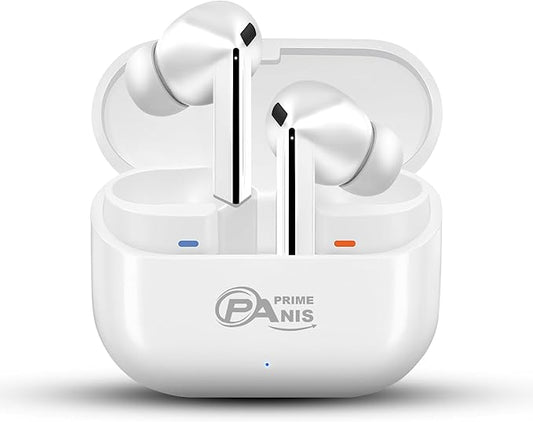 Buds3 Pro TWS Wireless Earbuds, Bluetooth v5.4 Headphones, HiFi Stereo Deep Bass,USB-C | iOS/Android Compatible Earphones (White)
