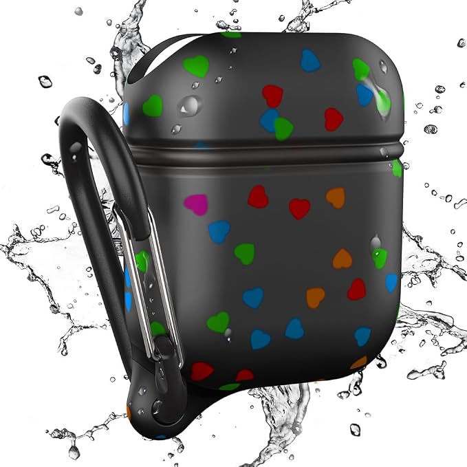 Catalyst Waterproof Case for AirPods 2nd Generation and AirPods 1st Generation - Wireless and USB-C Charging High Drop Protection AirPod Gen 2 and Gen 1 Case with Carabiner, One Piece Design