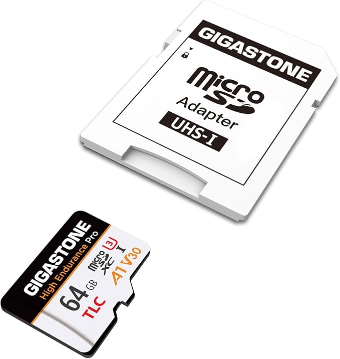 【5 Yrs Free Data Recovery】【Dash Cam】 GIGASTONE 64GB Micro SD Card 2-Pack, TLC High Endurance Pro, Speed Up to 95MB/s, Compatible with REDTIGER Rove VIOFO VANTRUE PRUVEEO, MicroSDXC UHS-I A1 V30 U3